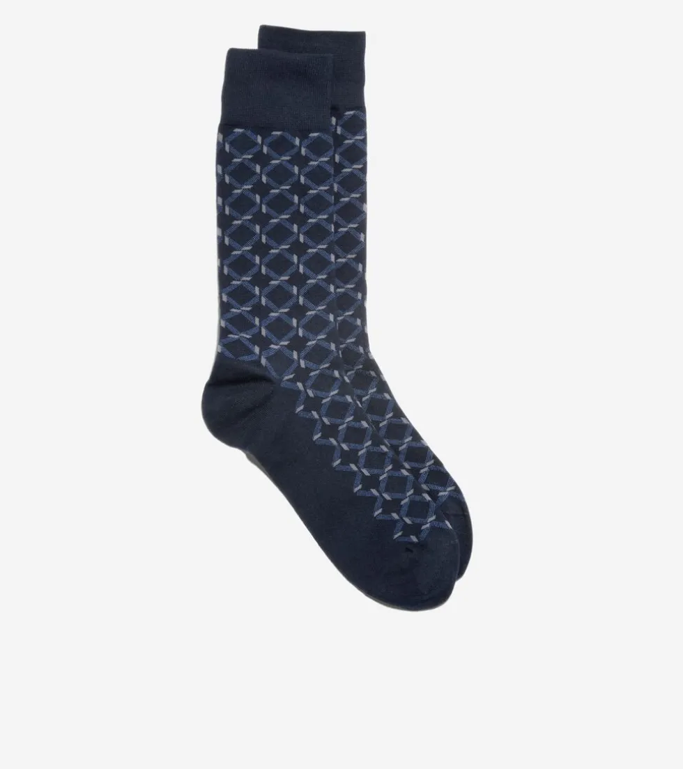 1-pack-mens-geometric-print-dr-CeWKUSng-1.webp Best Cole Haan 1 Pack Men's Geometric Print Dress Crew Socks Navy
