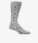 Online Cole Haan 1 Pack Men's Holiday Cocktail Dress Crew Socks MediumGreyHeather