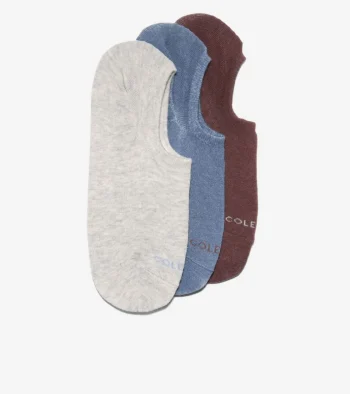 Fashion Cole Haan 3 Pack Solid Sneaker Liner Socks VintageIndigo