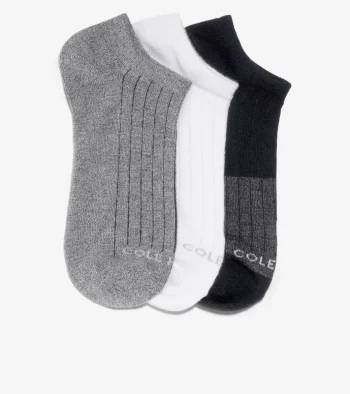 Fashion Cole Haan 3 Pack Supersoft Low Cut Socks BlackAssorted