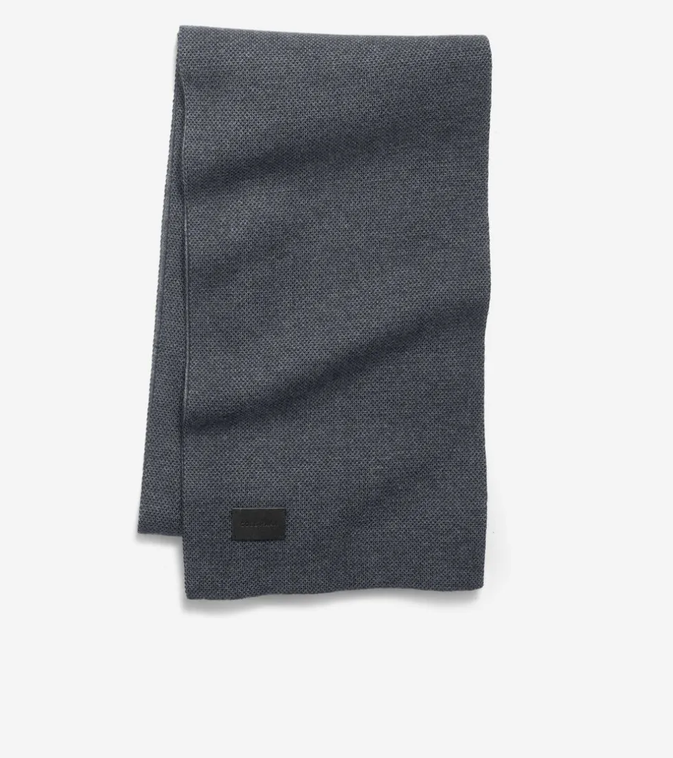 birdseye-knit-scarf-XYZJHOgL-1.webp Fashion Cole Haan Birdseye Knit Scarf CaviarGray