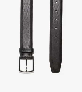 Hot Cole Haan Inlay Perforated Belt 35MM Black