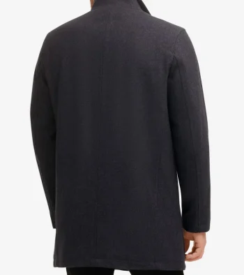 Sale Cole Haan Melton Wool Jacket Charcoal