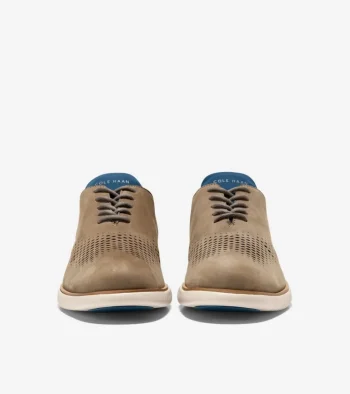 Clearance Cole Haan Men's 2.ZERØGRAND Laser Wingtip Oxfords IrishCoffee-SandDollar