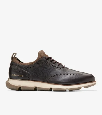 Clearance Cole Haan Men's 4.ZER&Oslash;GRAND Oxford DarkChocolate-Truffle-Oat