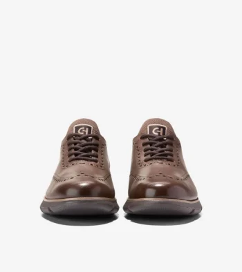 Clearance Cole Haan Men's 4.ZER&Oslash;GRAND Oxfords Lava-Pavement-DarkChocolate