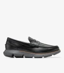 Online Cole Haan Men's 4.ZER&Oslash;GRAND Penny Loafers Black-GrayPinstripe