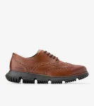 Best Cole Haan Men's 4.ZER&Oslash;GRAND Wingtip Winter Oxfords BritishTan-GreyPinstripe