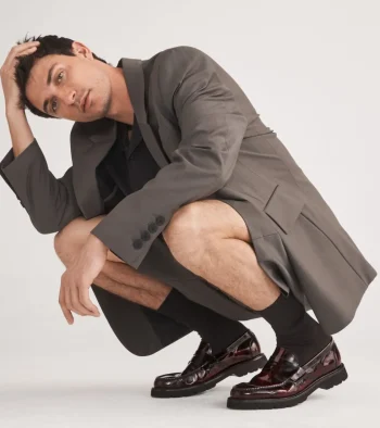 Sale Cole Haan Men's American Classics Penny Loafer DeepBurgundy-Black