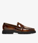 Discount Cole Haan Men's American Classics Penny Loafers DarkChocolateBrush-Off-Black