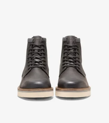 Online Cole Haan Men's American Classics Plain Toe Waterproof Boots Pavement-AlabasterGleam