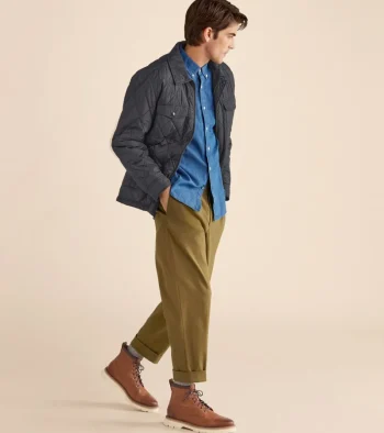 Discount Cole Haan Men's American Classics Plain Toe Waterproof Boots BritishTan-AlabasterGleam