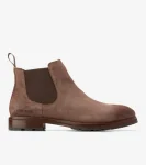 Best Cole Haan Men's Berkshire Lug Water-Resistant Chelsea Boots DarkNatural