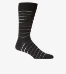 Best Cole Haan Men's Broken Stripe Dress Crew Socks Black