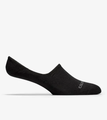Sale Cole Haan Men's Casual Cushion Sock Liner &ndash; 2 Pack Black