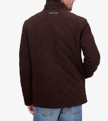 Fashion Cole Haan Men's Diamond-Quilted Corduroy Jacket Chocolate