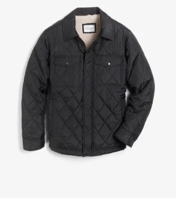 Sale Cole Haan Men's Diamond Quilted Jacket Black