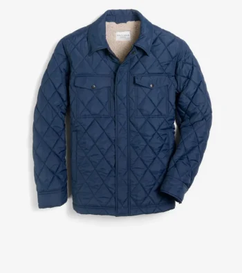 Hot Cole Haan Men's Diamond Quilted Jacket Navy