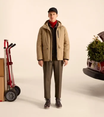 Outlet Cole Haan Men's Down Puffer Jacket Camel