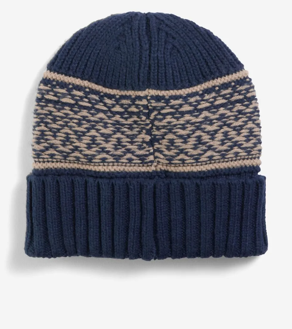 mens-fair-isle-beanie-qBMKyZvr-2.webp Best Cole Haan Men's Fair Isle Beanie NavyBlazer