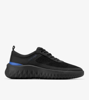 Clearance Cole Haan Men's Generation ZER&Oslash;GRAND II Water-Resistant Ultra Sneakers Black-DazzlingBlue
