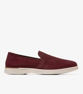 Outlet Cole Haan Men's Grand Ambition Slip-On Loafers Bloodstone-OxfordTan