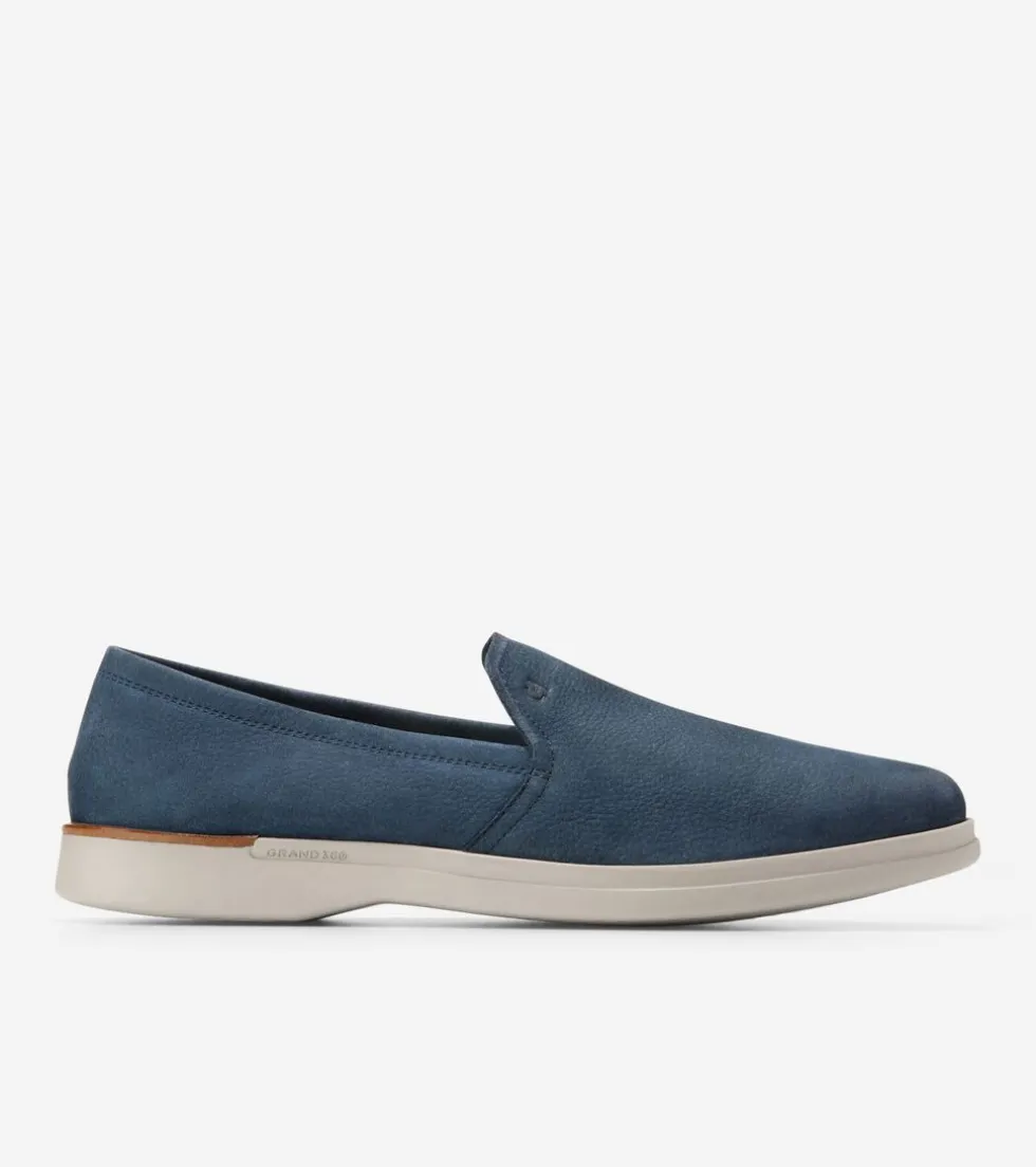 mens-grand-ambition-slip-on-lo-eCkzXppT-0.webp Clearance Cole Haan Men's Grand Ambition Slip-On Loafers Blueberry-OxfordTan