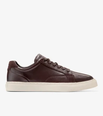 Clearance Cole Haan Men's Grand Kittery Court Sneakers Madeira-SilverBirch