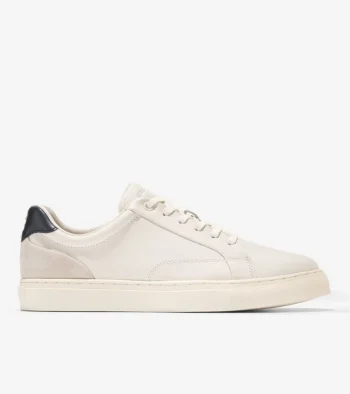 New Cole Haan Men's Grand Kittery Court Sneakers Ivory-Blueberry-OxfordTan