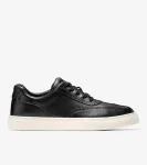 Best Cole Haan Men's Grand Kittery Wingtip Sneakers Black-Ivory