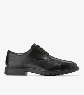 Discount Cole Haan Men's GrandFlex Dress Cap Toe Oxfords Black
