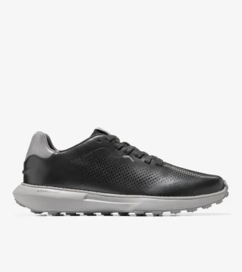 Hot Cole Haan Men's GrandPr&oslash; Ashland Laser Perforated Sneakers Black-DecemberSky