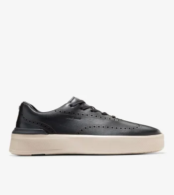 Online Cole Haan Men's GrandPr&oslash; Crew Wingtip Sneakers Black-Birch