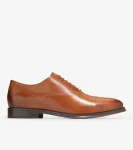 Discount Cole Haan Men's Modern Classics Cap Toe Oxfords BritishTan-DarkChocolate
