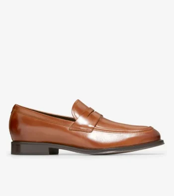 Best Cole Haan Men's Modern Classics Penny Loafer BritishTan-DarkChocolate
