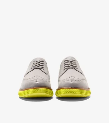 Discount Cole Haan Men's &Oslash;riginalGrand 2.0 Wingtip Oxfords Natural-WarmOlive