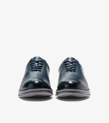 Clearance Cole Haan Men's &Oslash;riginalGrand Energy Twin Oxfords PacificBlue-DecemberySky
