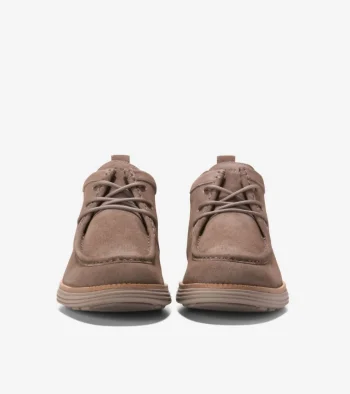 Hot Cole Haan Men's &Oslash;riginalGrand Moc Toe Chukka Boots Lava-NaturalTan-IrishCoffee