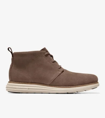 Online Cole Haan Men's &Oslash;riginalGrand Remastered Waterproof Chukka Boots Lava-Natural-OxfordTan