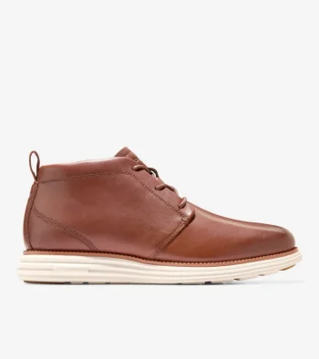 Hot Cole Haan Men's &Oslash;riginalGrand Remastered Waterproof Chukka Boots Woodbury-Ivory