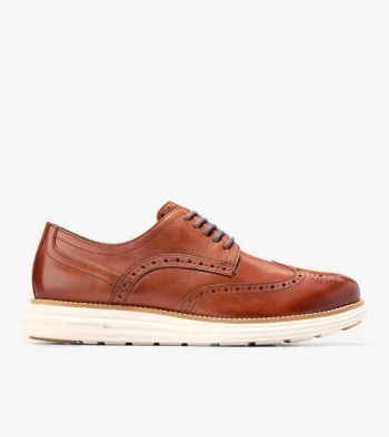 Online Cole Haan Men's &Oslash;riginalGrand Remastered Wingtip Oxfords Woodbury-Ivory