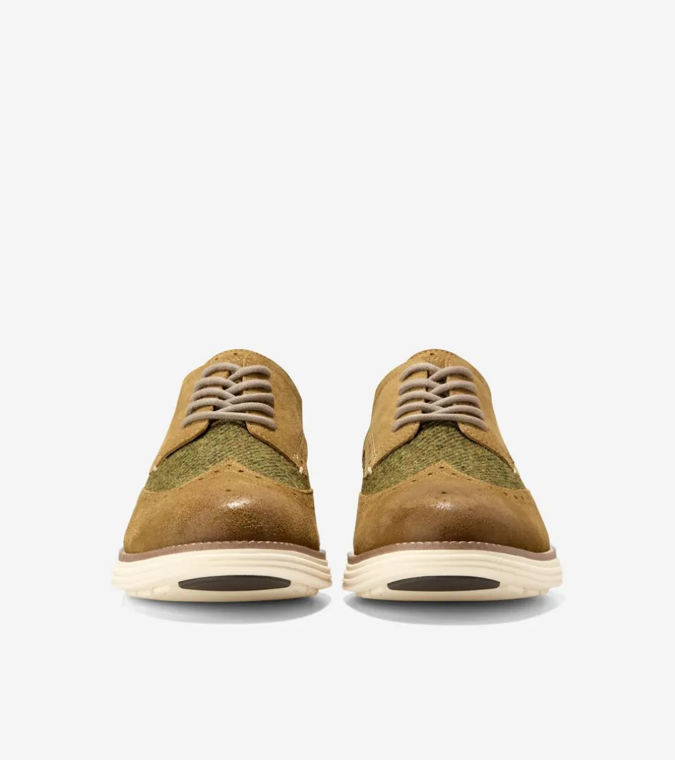 mens-oslashriginalgrand-remast-qOvBRKjd-1.webp New Cole Haan Men's ØriginalGrand Remastered Wingtip Oxfords DesertOlive-AlabasterGleam