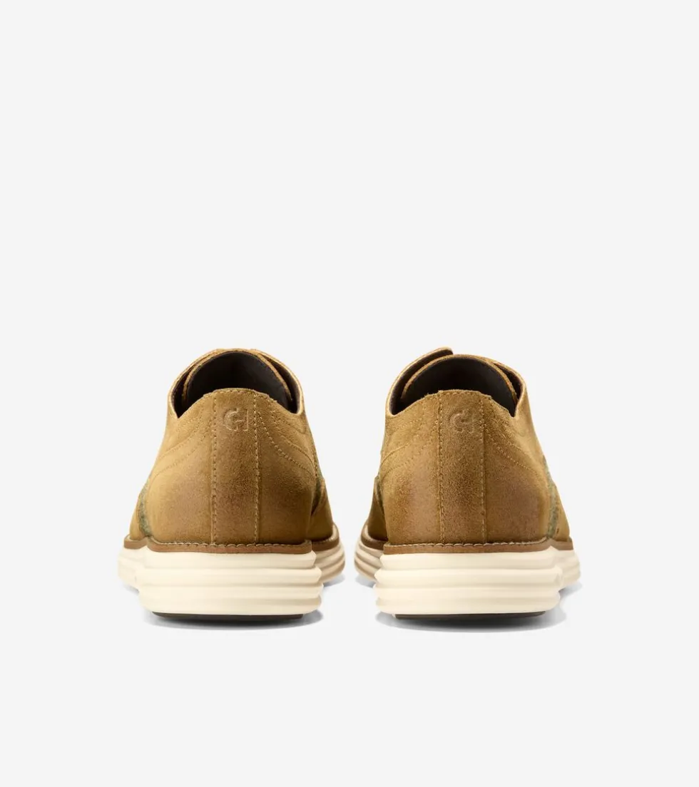 mens-oslashriginalgrand-remast-qOvBRKjd-2.webp New Cole Haan Men's ØriginalGrand Remastered Wingtip Oxfords DesertOlive-AlabasterGleam