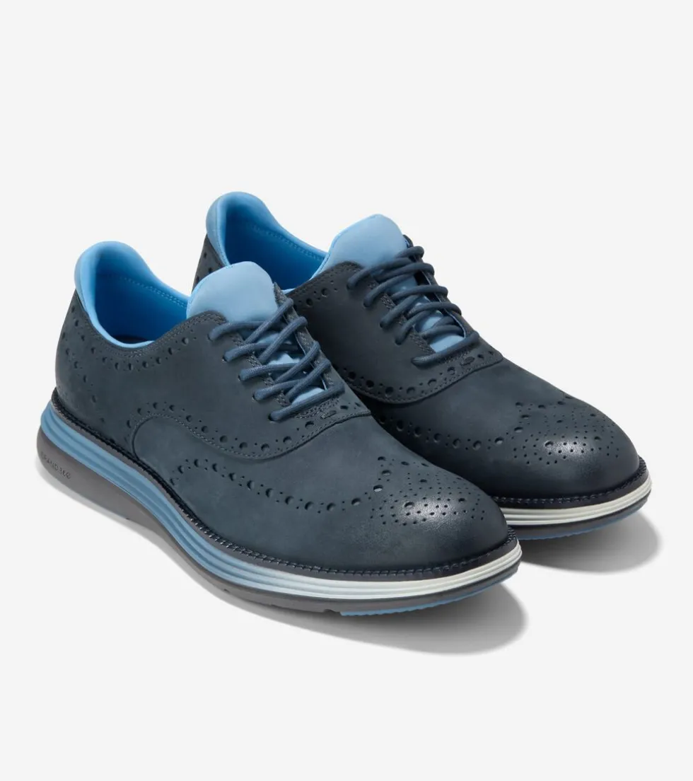 mens-oslashriginalgrand-ultra-PpbLumFi-4.webp Sale Cole Haan Men's ØriginalGrand Ultra Waterproof Wingtip Oxfords Blueberry-Pavement