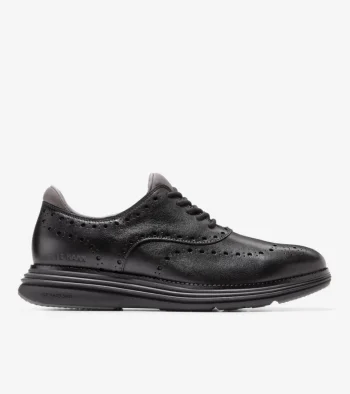 Online Cole Haan Men's &Oslash;riginalGrand Ultra Waterproof Wingtip Oxfords Black-Pavement
