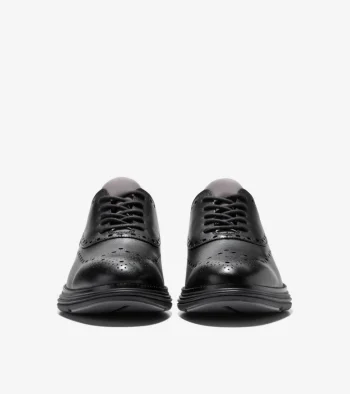 Online Cole Haan Men's ØriginalGrand Ultra Waterproof Wingtip Oxfords Black-Pavement