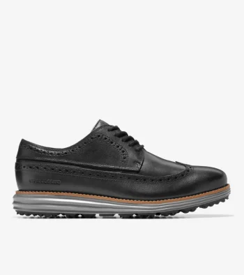 Hot Cole Haan Men's &Oslash;riginalGrand Water-Resistant Golf Shoe Black-Natural-QuietShade