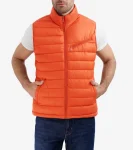 Outlet Cole Haan Men's Quilted Vest BurntOrange