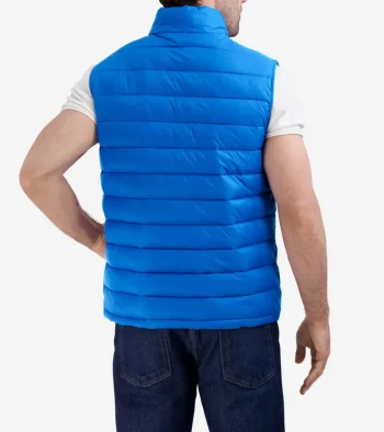 New Cole Haan Men's Quilted Vest CobaltBlue
