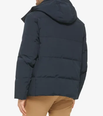 Hot Cole Haan Men's Short Tech Puffer Coat Navy